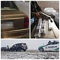 Sulaikytas automobilis su kontrabanda