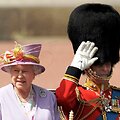 Didžiosios Britanijos karalienė Elizabeth II ir jos vyras, Edinburgo hercorgas princas Phillipas