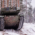 Tankų Leopard testavimas Gaižiūnų poligone