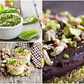 Pistacijų pesto, pistacijų ir jogurto kremas bei &scaron;okoladinis pyragas