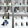 Kaune įrengtoje mobiliųjų telefonų ekspozicijoje yra įvairiais metais pradėtų gaminti telefonų modelių.