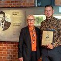Olga Žalienė ir laureatas Rimantas Bedulskis