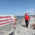 Įspėjamieji ženklai pajūryje 