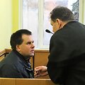 Mindaugas Gadeikis teismo salėje.