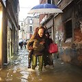 Kasmetinis potvynis užliejo Venecijos gatves
