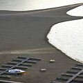 Nusekęs vanduo Gruyere'o ežere