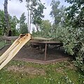 Audros nuniokotas Taujėnų dvaro parkas