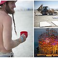 Lietuviai Nevados dykumoje sukonstravo &bdquo;Lituanicos pauk&scaron;čių&ldquo; skulptūrą