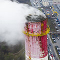 Vilniaus antroji termofikacinė elektrinė. I&scaron; kamino rūksta dūmai