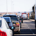 Automobilių eilė į Baltarusiją ties Medininkais