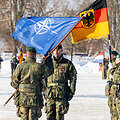 NATO daugianacionalinės kovinės grupės vadovavimo perdavimo ceremonija