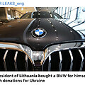 Apie lietuvį, už Ukrainai surinktus pinigus įsigijusį BMW, pranešė ir patys ukrainiečiai