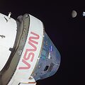 Erdvėlaivio &bdquo;Orion&ldquo; per misiją &bdquo;Artemis 1&ldquo; 2022-aisiais užfiksuotas vaizdas