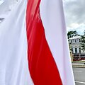 Susirinkę žmonės prie Baltarusijos ambasados Vilniuje