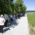 Eilės laukiančiųjų prie &bdquo;Litexpo&ldquo;