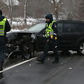 Trečiadienio vidurdienį Vilniuje, Verkių gatvėje, įvyko masinė avarija, kur sudaužyti 3 automobiliai
