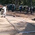 Vaizdas i&scaron; 2021 08 09 d. Rūdininkuose neramumų metu filmuotos medžiagos