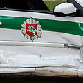 Sostinės Žirmūnų gatvėje policijos patrulių automobilis pateko į avariją