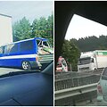 Kam&scaron;čius kelyje į Klaipėdą prie Kauno sukėlė dvi avarijos