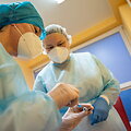 Vilniaus miesto klinikinės ligoninės medikų vakcinacija nuo COVID-19