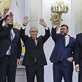 Vladimiras Saldo, Jevgenijus Beliackis, Rusijos prezidentas Vladimiras Putinas, Denisas Pu&scaron;ilinas ir Leonidas Pasečnikas