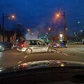 Trijų automobilių susidūrimas Kauno A.Juozapavičiaus prospekte