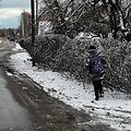 Kauno Sodininkų gatve moksleiviai į mokyklą keliauja nesaugiai