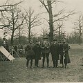 Kauno skautų tuntas &scaron;venčia &Scaron;v. Jurgio &scaron;ventę Ąžuolyne 1923 m. kovas (Pirmas i&scaron; kairės Petras Jurgėla Jurgelevičius) 