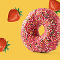 Spurga DONUT su bra&scaron;kiniu įdaru