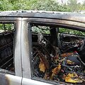 Sudegintas urėdijos automobilis