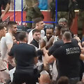 Po mačo kilo &bdquo;Partizan&ldquo; žaidėjų ir &bdquo;Crvena zvezda&ldquo; sirgalių konfliktas.