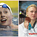 Lilly King (kairėje) &scaron;iltai atsiliepė apie Rūtą Meilutytę.