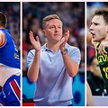 Lassi Tuovi kalbėjo apie planą prie&scaron; Nikolą Jokičių (kairėje) ir kaip gerai žaidė Rokas Jokubaitis (de&scaron;inėje).