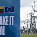 EK pirmininkės U.von der Leyen vizitas naujoje elektros pastotėje