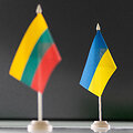 Lietuvos ir Ukrainos vėliavos