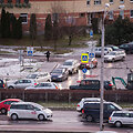 Slidaus kelio sustingdytas Vilniaus Laisvės prospektas