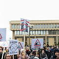 Protestas &bdquo;&Scaron;alin rankas nuo laisvo žodžio&ldquo;