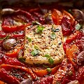 Orkaitėje keptos daržovės su feta