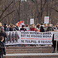 Kovo 8-osios solidarumo eitynės &bdquo;Visos moterys dirba, bet ne visoms moka&ldquo;