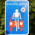 Vilniaus miesto savivaldybės nuotrauka_dviračių gatvė