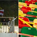 Baltarusijos vėliavos liko už LFF stadiono vartų