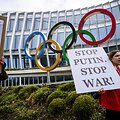 Protestuotojai ragina neleisti rusams varžytis olimpinėse žaidynėse