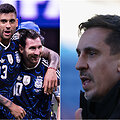 Argentinos futbolininkai ir Gary Neville'as