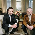 Tomas Vytautas Raskevičius ir Edvardas Žičkus / Laidos filmavimo užkulisiai