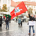 A.G.Astrauskaitės organizuojamas mitingas prie&scaron; galimybių pasą
