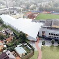 Panevėžio miesto savivaldybė jau antrą kartą skelbia rangos darbų vie&scaron;ojo pirkimo konkursą&nbsp; &bdquo;Auk&scaron;taitijos&ldquo; sporto rūmų rekonstrukcijai &ndash; baseino statybai.