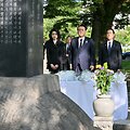 Japonijos ir Pietų Korėjos vadovai Hiro&scaron;imoje surengė istorinį vizitą