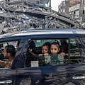 Palestiniečiai palieka &scaron;iaurinę Gazos Ruožo dalį