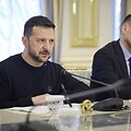 JAV valstybės sekretorius T. Blinken susitinka su Ukrainos prezidentu Zelenskyy. / Ukraine Presidency/Ukrainian Pre / ZUMAPRESS.com