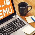 2024 m. gegužės 20 d.: Ne&scaron;iojamas kompiuteris su 'Temu' logotipu. / IMAGO / IMAGO/Bihlmayerfotografie